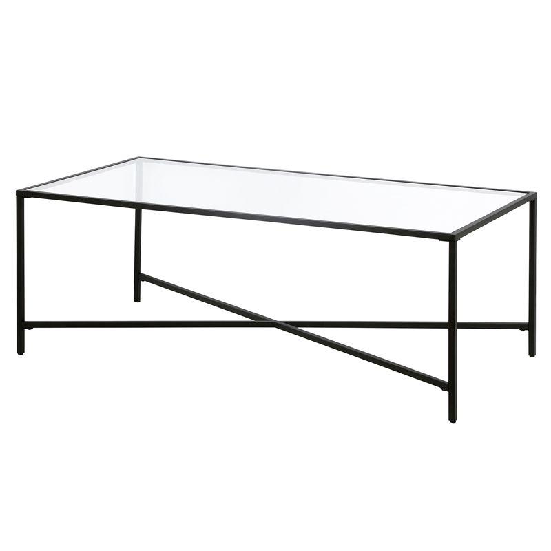 Black Bronze Coffee Table with Glass Top - Henn&Hart