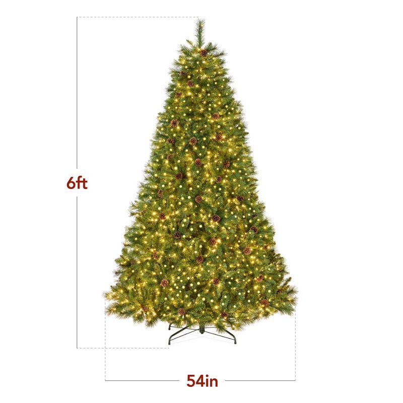 Best Choice Products Pre-Lit Scotch Pine Christmas Tree w/ 2-In-1 LED Lights