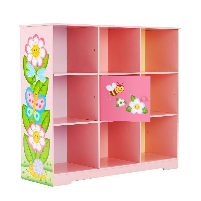 Bright Garden 36" Pink Adjustable Cube Wooden Kids' Bookshelf