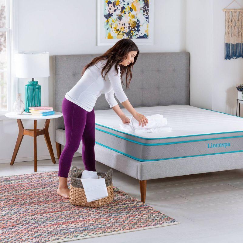 Linenspa Essentials 8" Spring & Memory Foam Hybrid Mattress