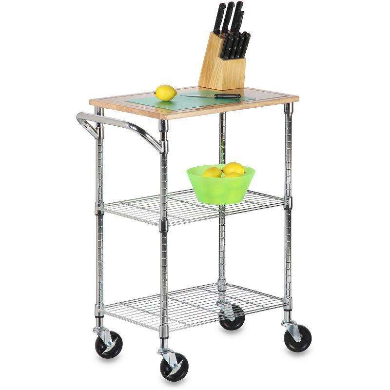 Honey-Can-Do 2 Shelf Chopping Block Cart