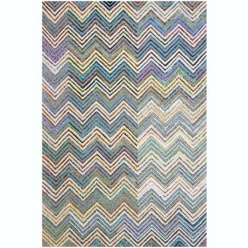 Nantucket NAN601 Hand Tufted Indoor Area Rug - Beige/Blue - 5'x8' - Safavieh.