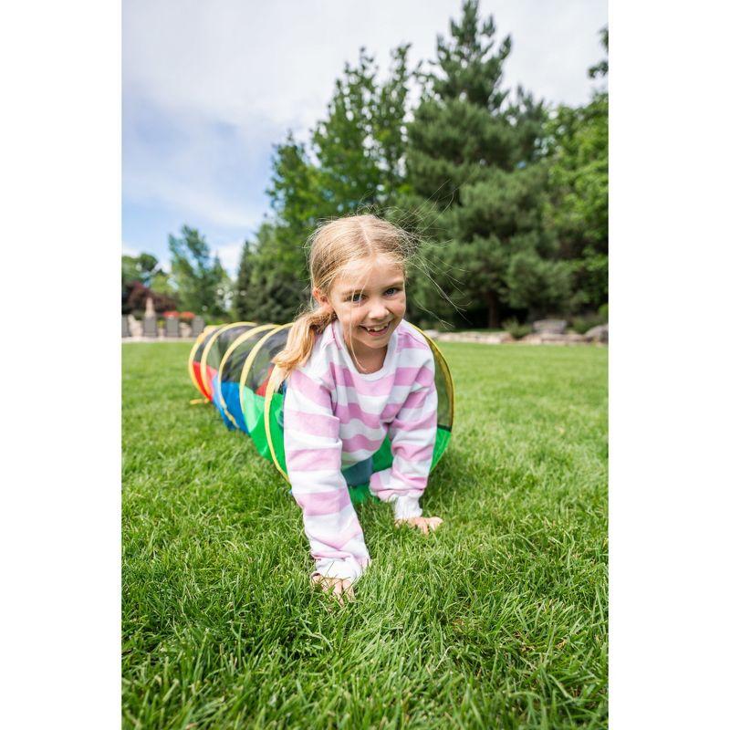 Colorful Half Mesh Play Tunnel for Toddlers