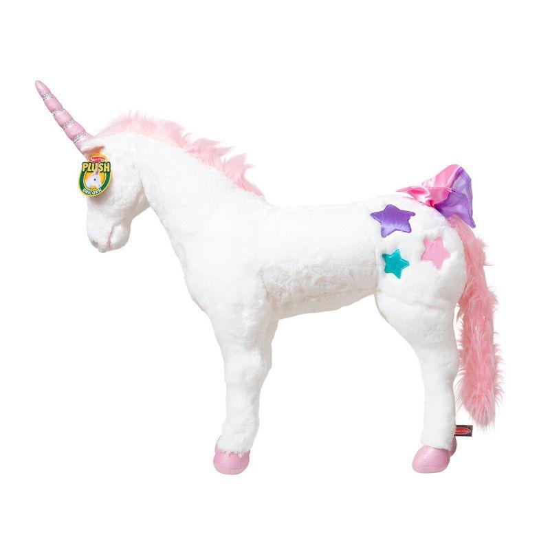 Melissa & Doug Giant Unicorn - Lifelike Plush Stuffed Animal