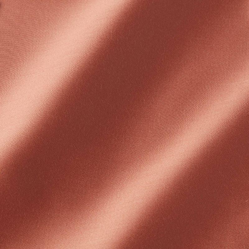 Queen Solid Performance 400 Thread Count Sheet Set Rust - Threshold™: Cotton Woven, Includes 2 Pillowcases & Fitted Sheet