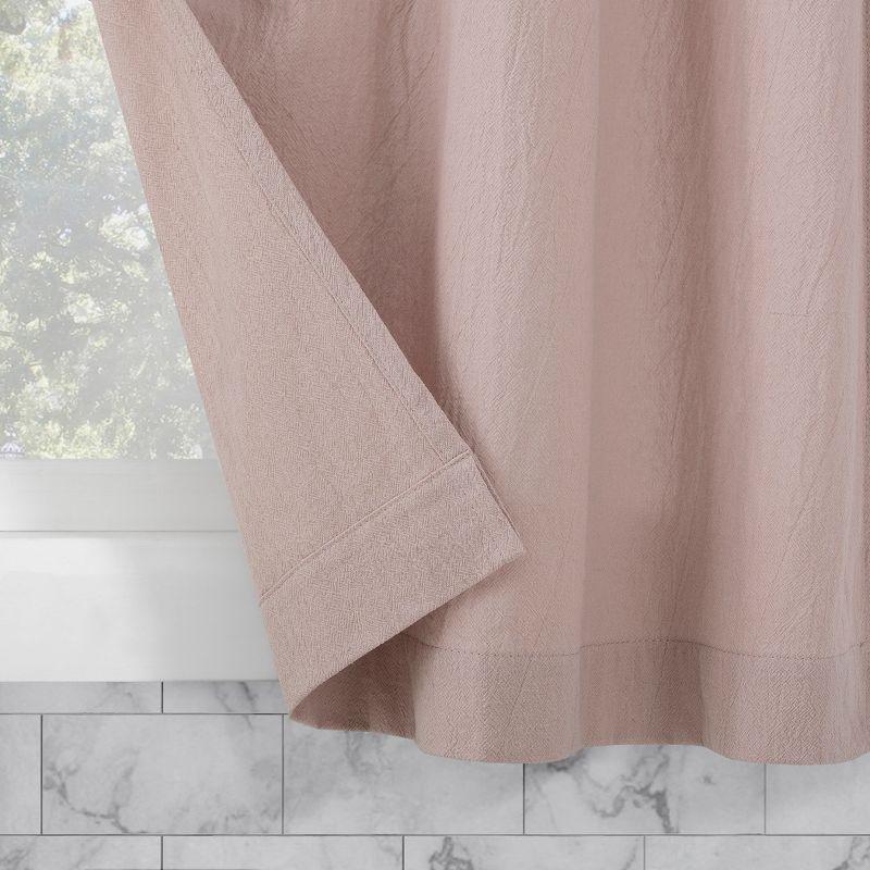 2pc Archaeo Washed Cotton Twist Tab Cafe Curtain Tier Pair