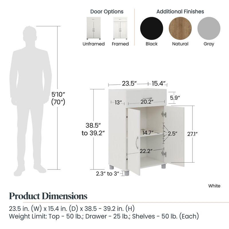 RealRooms Basin Framed 2 Door/1 Drawer Base Cabinet