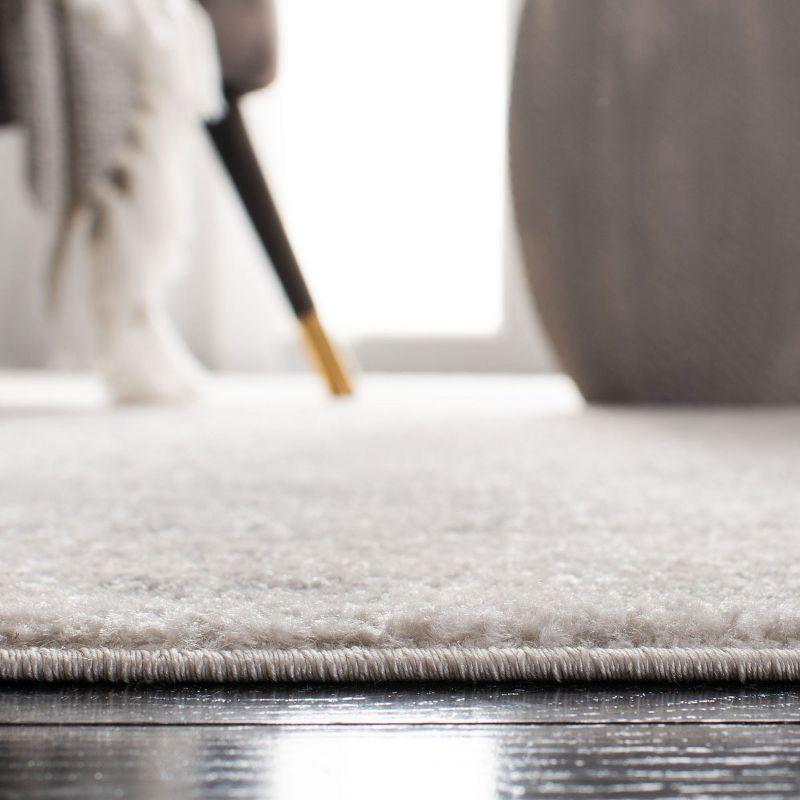 Adirondack ADR101 Power Loomed Area Rug - Ivory/Silver - 6' Round - Safavieh.