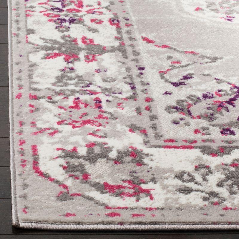 Skyler SKY169 Power Loomed Indoor Area Rug - Grey/Pink - 9'x12' - Safavieh
