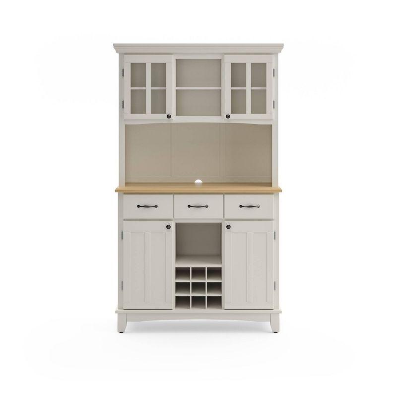 Sideboard buffet Servers Wood Top and Hutch - Home Styles