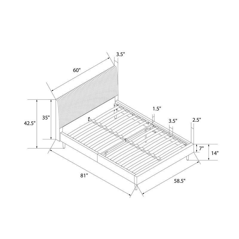 Daphne Upholstered Platform Bed