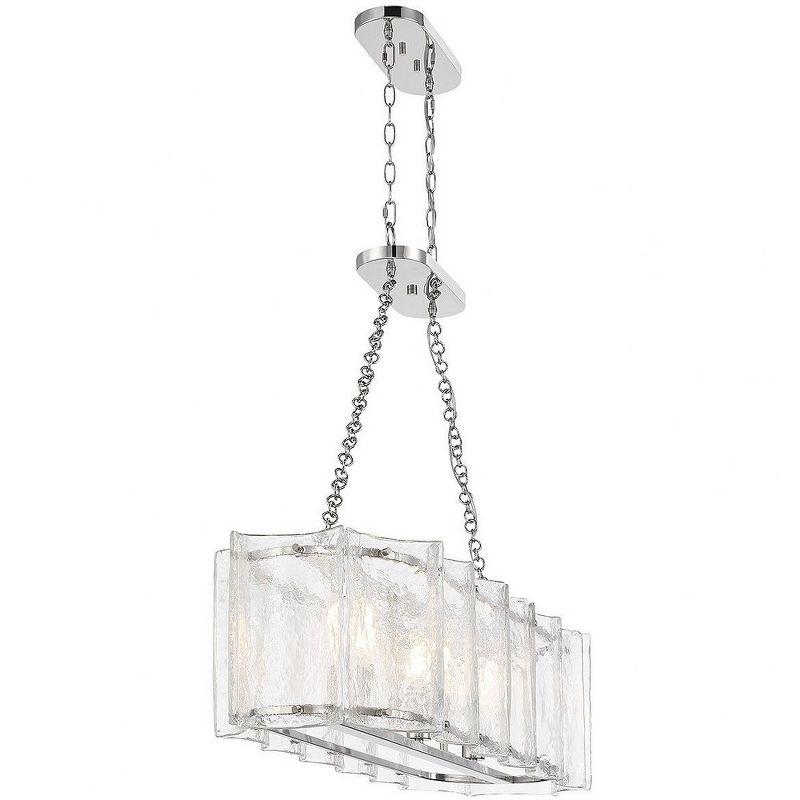 Savoy House Genry 3 - Light Chandelier in  Polished Nickel