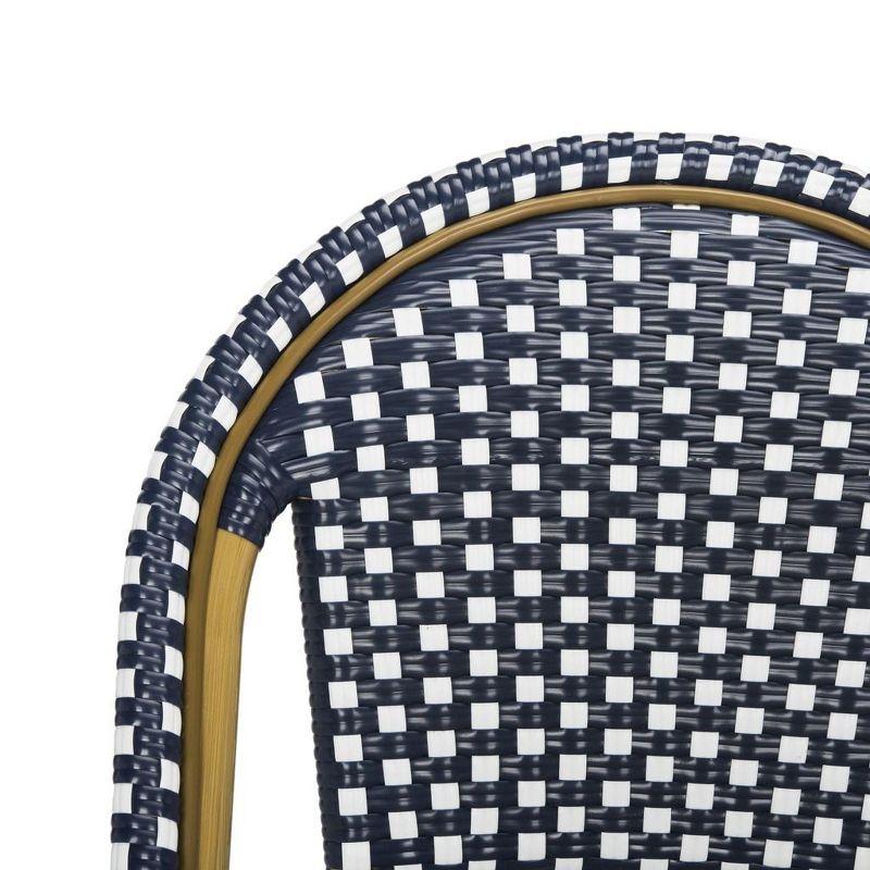 Casidy Polyethylene (PE) Wicker Wicker Outdoor Dining Side Chair