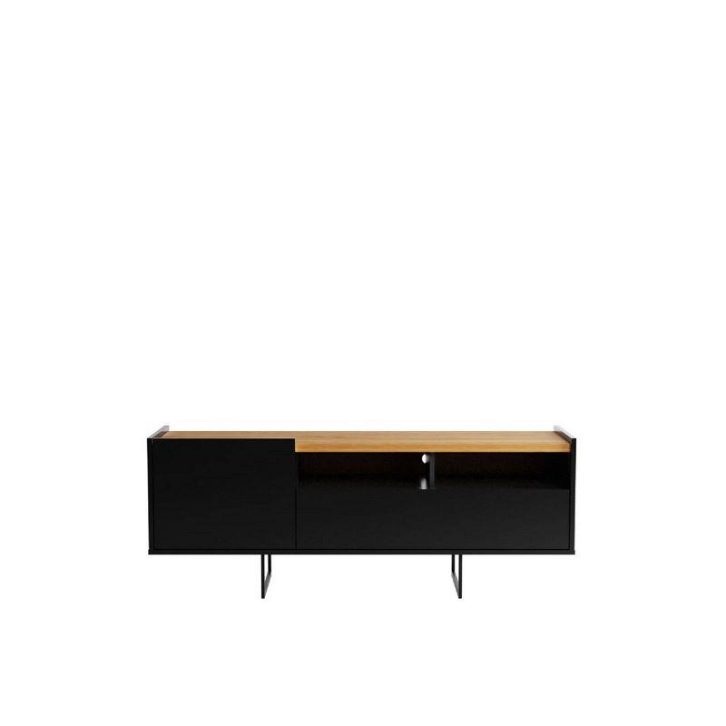 Winston Black and Cinnamon TV Stand with Cabinet