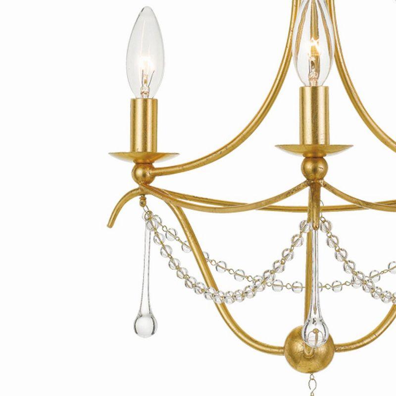Crystorama Lighting Metro 3 - Light Chandelier in  Antique Gold