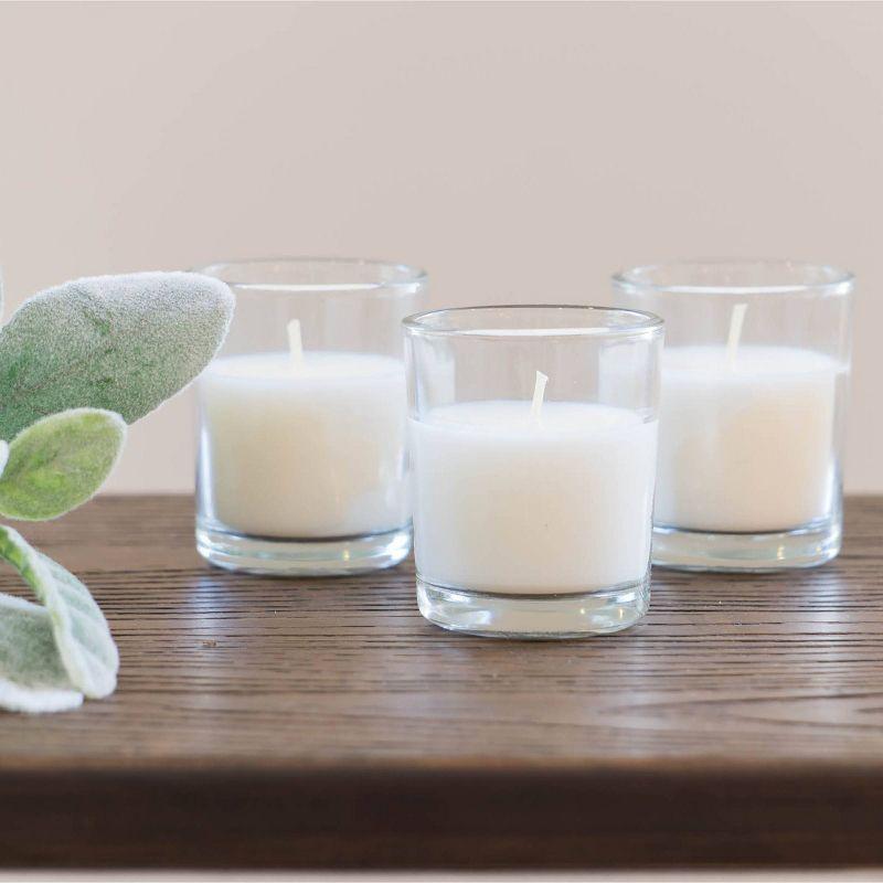 Serenity White Scented Flameless Votive Candles, 48-Pack