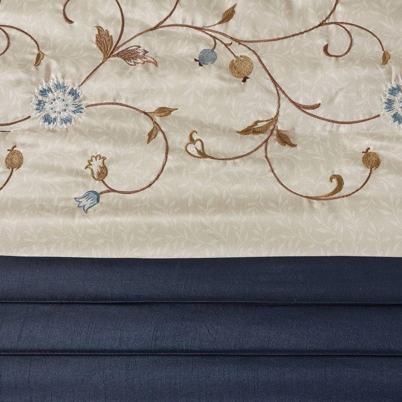 Madison Park Serene Embroidered 7 Piece Comforter Set