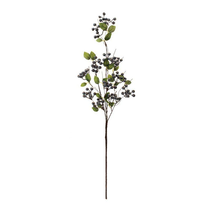 Melrose Blue Berry Foliage Spray (Set of 2)