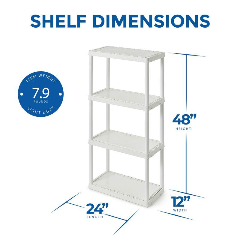 White 4-Shelf Kids Storage Organizer