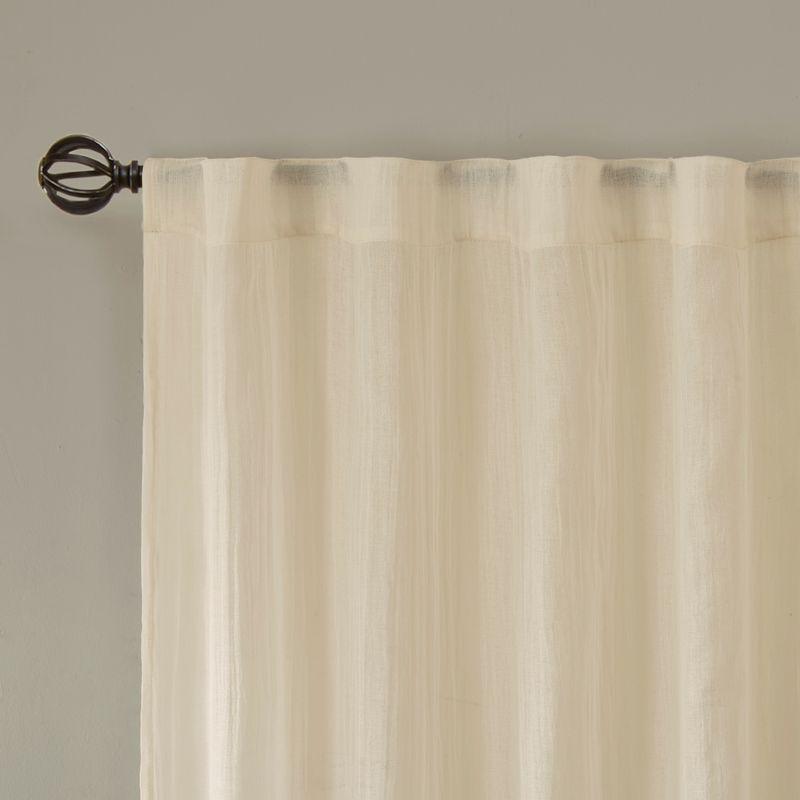 Harper Solid Crushed Curtain Panel Pair