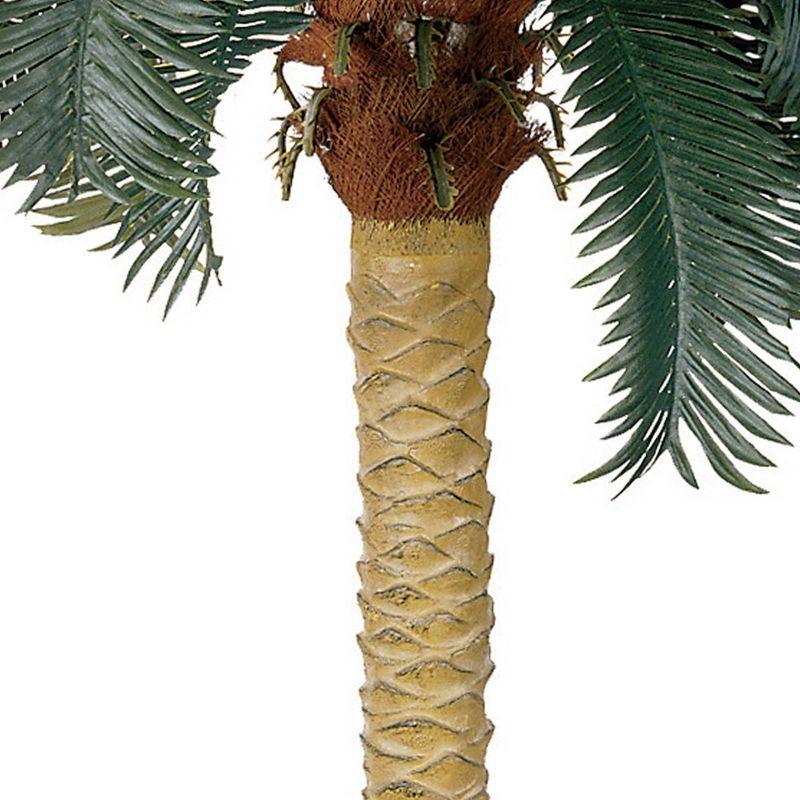 Nearly Natural Sago Palm Silk Tree (6'): Indoor Faux Plant, Full Shape, Wicker Pot, Unlit