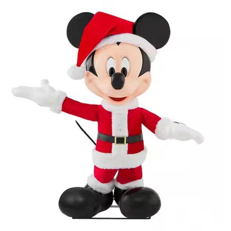 Disney 4-Ft Animated Santa Mickey Mouse Christmas Decor