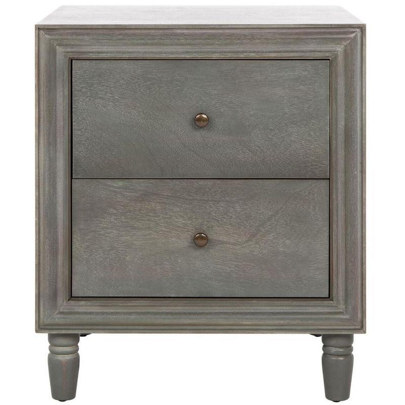 Blaise Nightstand With Storage - AMH6605 - Ash Grey - Safavieh Couture