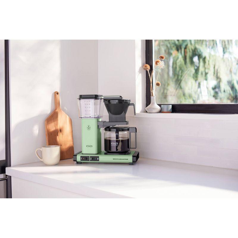 Moccamaster KBGV Select Glass Brewer 10-Cup Pistachio Coffee Maker