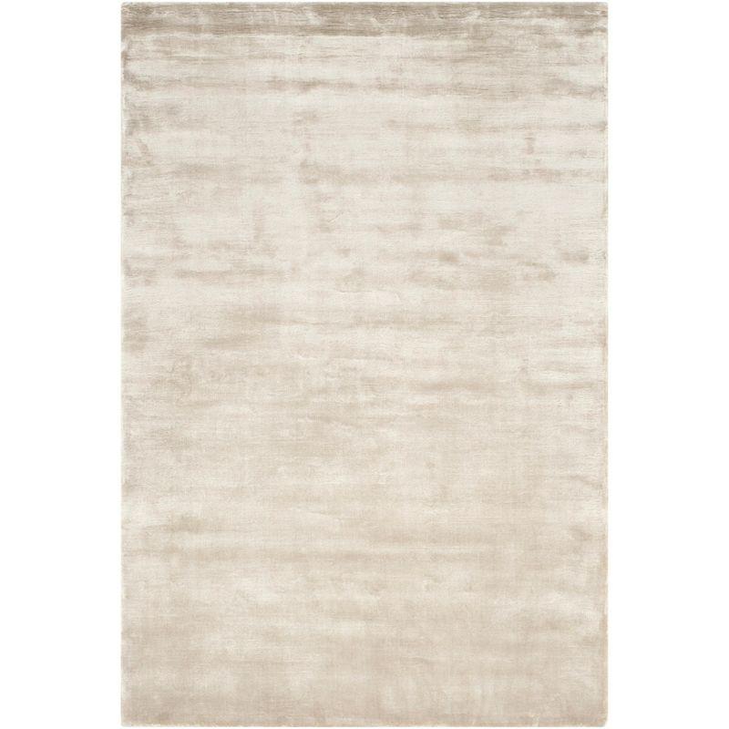 Elegance Silver Hand-Knotted 4' x 6' Wool-Viscose Area Rug