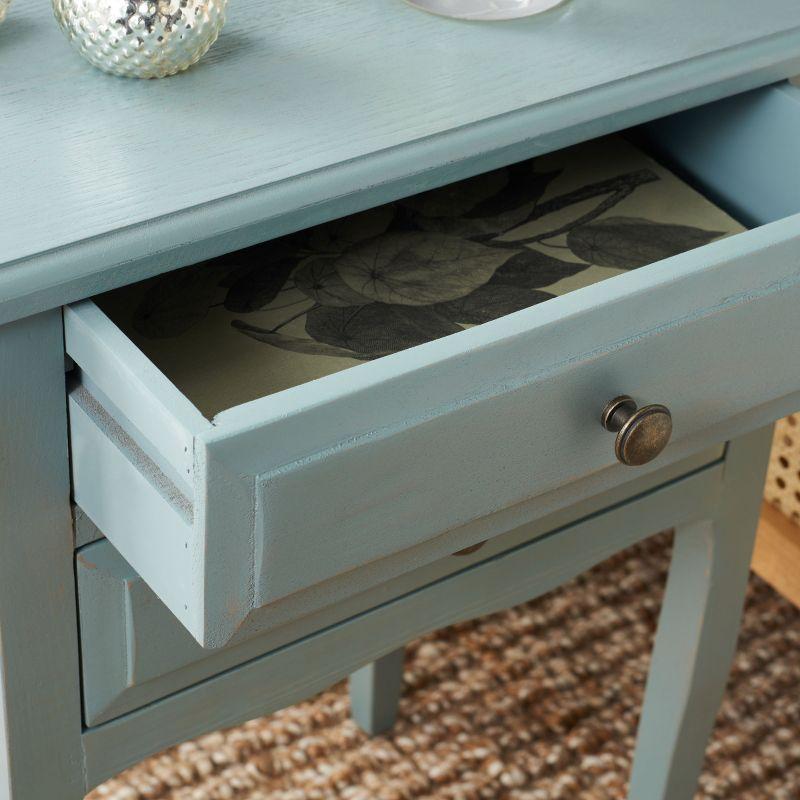 Lori Night Table Barn - AMH6576G - Blue - Safavieh Couture