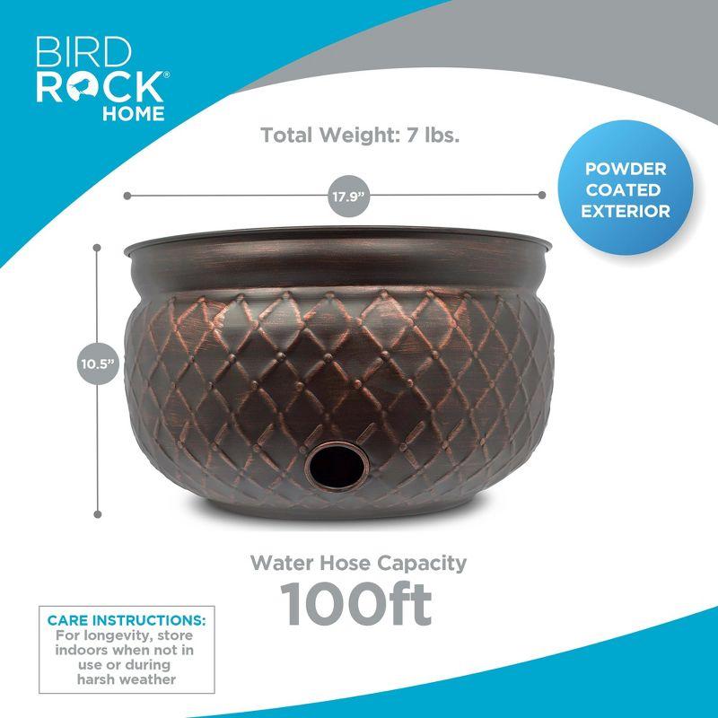 BirdRock Home Metal Container Hose Pot