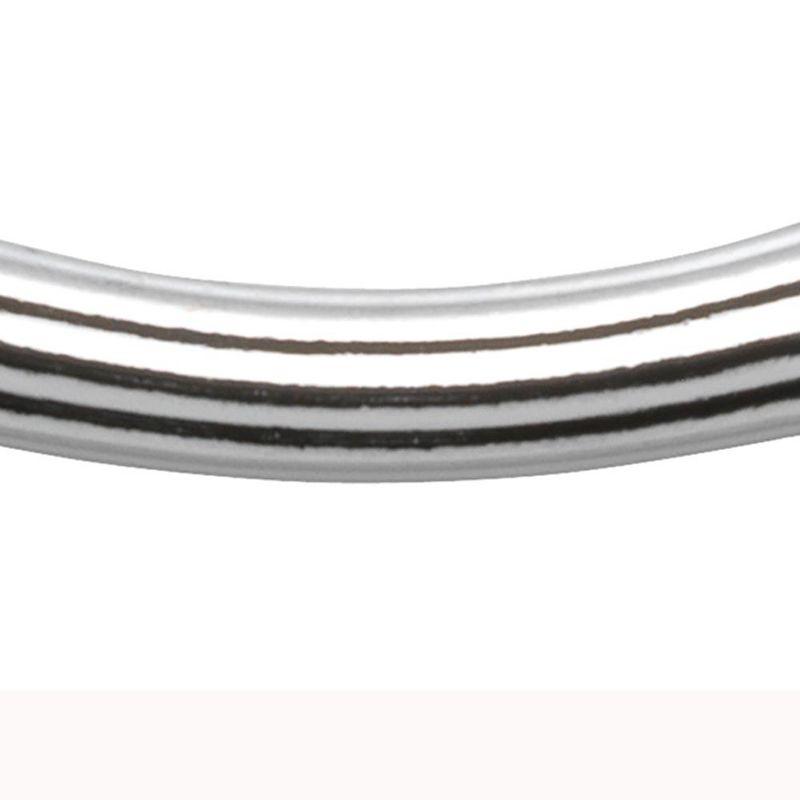 O Ring Style Shower Curtain Hooks 12-Piece Set 4"x 7" Chrome by Carnation Home Fashions