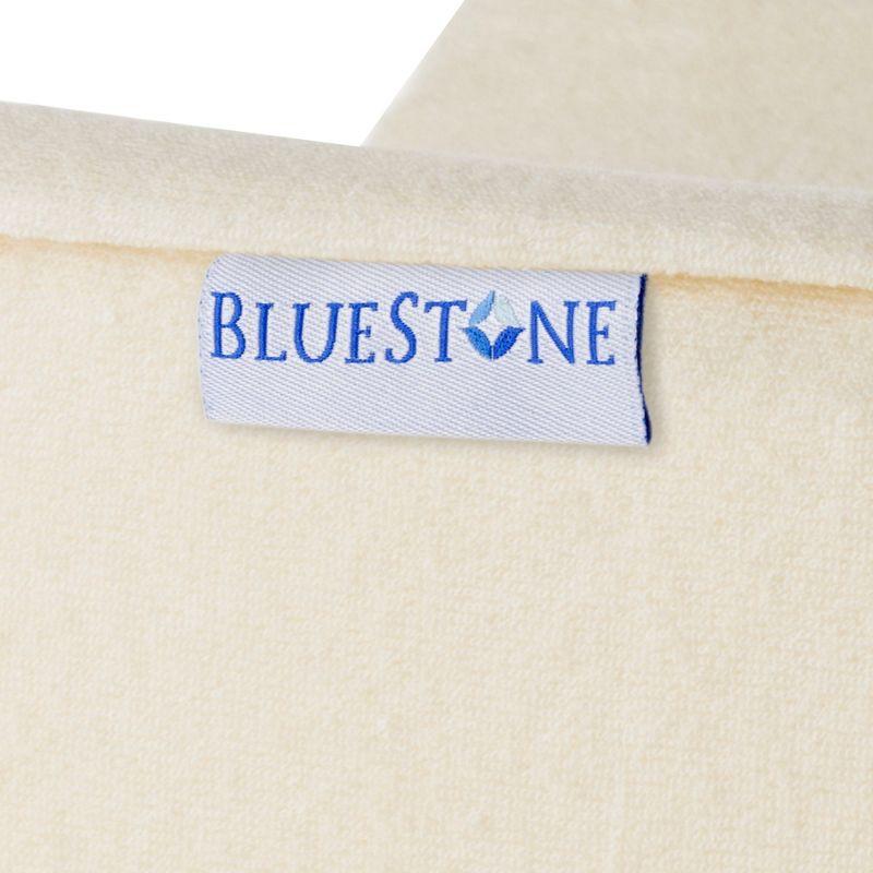 Bluestone Contoured Memory Foam Leg Pillow - White: Firm Support for Restless Legs, Universal Sleeper Pillow