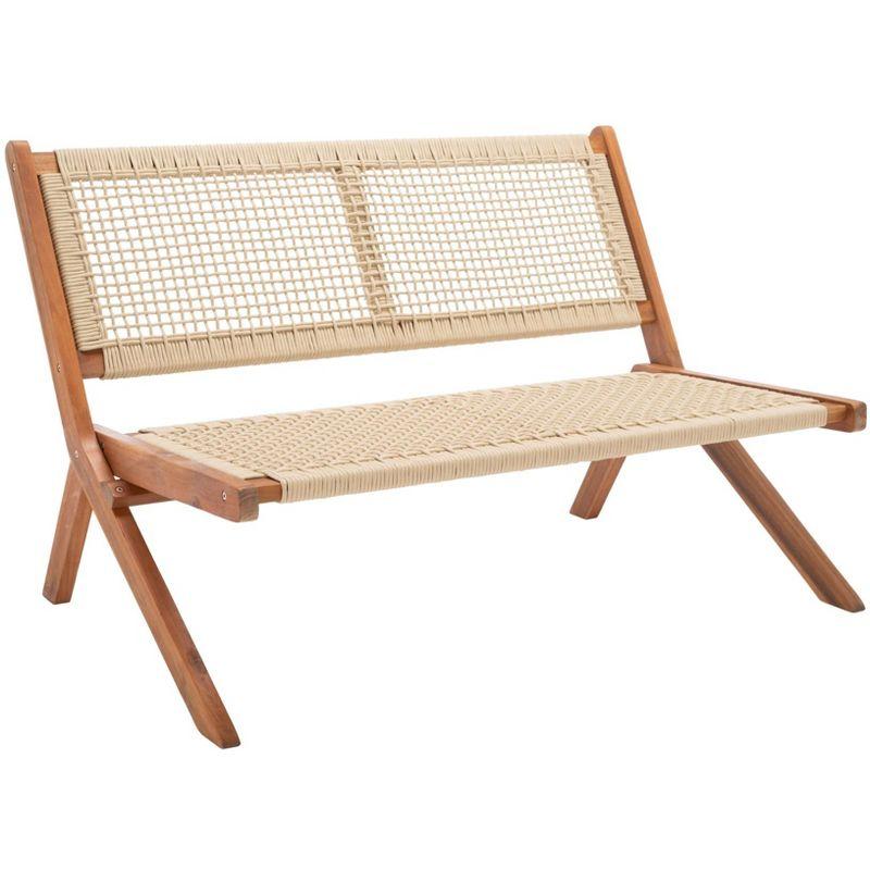 Kobina Bench - Outdoor - PAT7304 - Natural/Natural - Safavieh