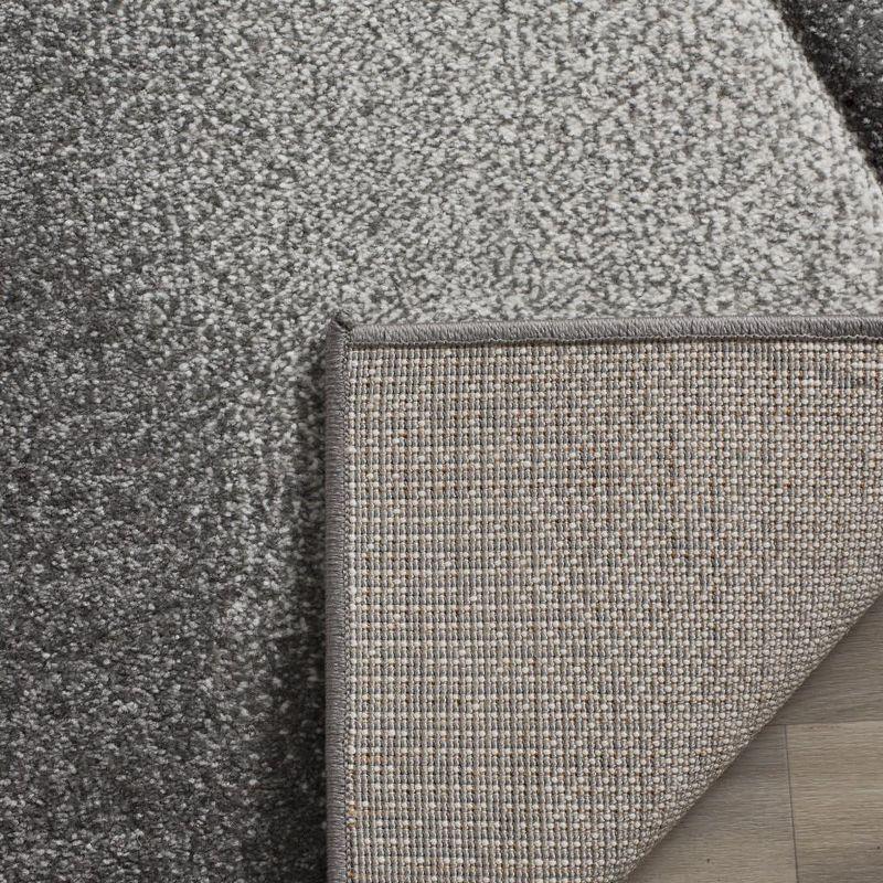 Hollywood HLW716 Power Loomed Area Rug - Grey/Dark Grey - 8'x10' - Safavieh.