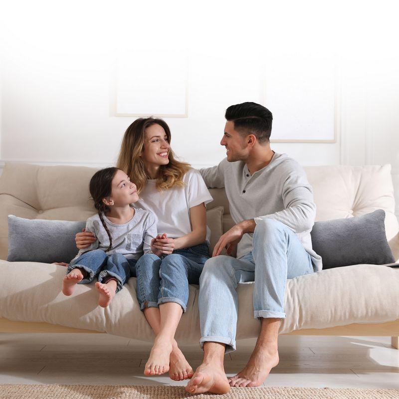 Cheer Collection Reversible Throw Pillow (Set of 2)