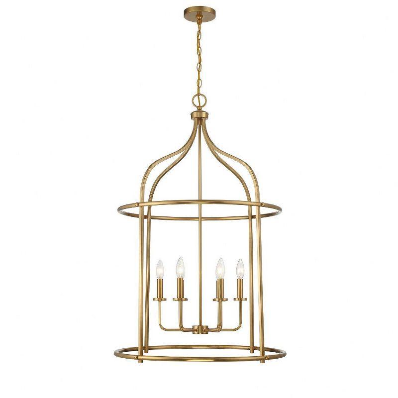 Savoy House Brookstone 6 - Light Pendant in  Warm Brass