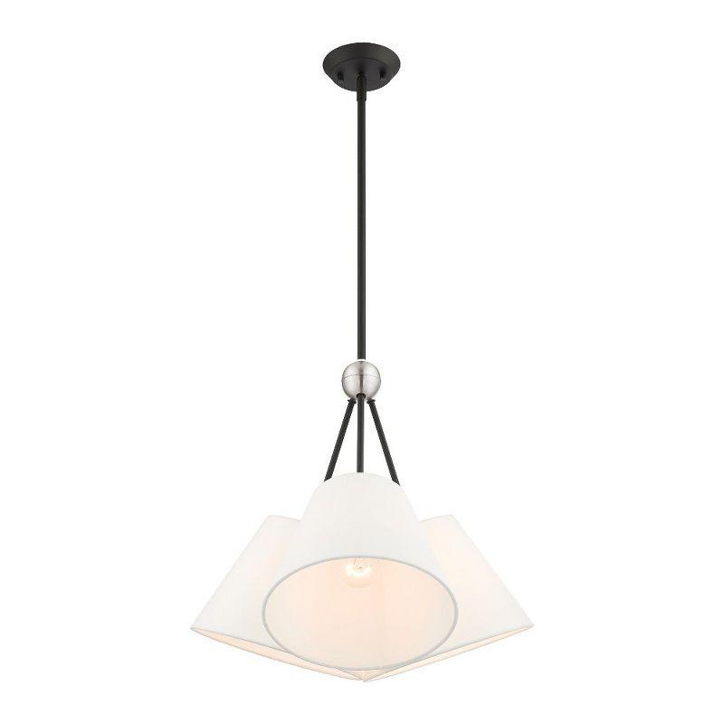 Livex Lighting Prato 3 - Light Chandelier in  Black