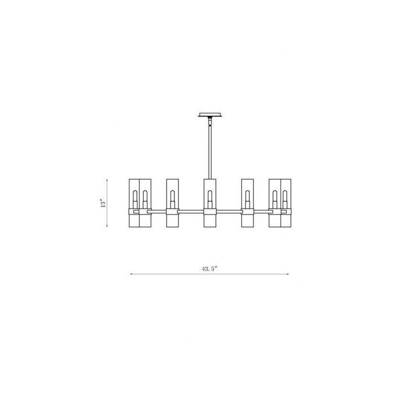 Z-Lite Datus 12 - Light Chandelier in  Polished Nickel