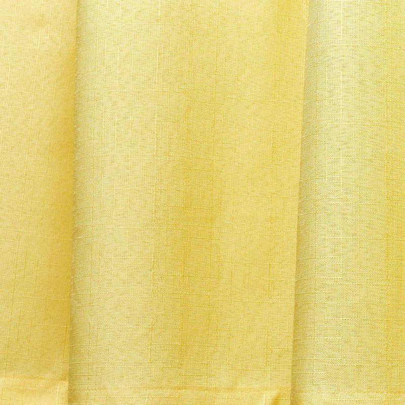 18"x54" Loha Light Filtering Window Valance Grommet Yellow - Exclusive Home: Solid Polyester, Machine Washable