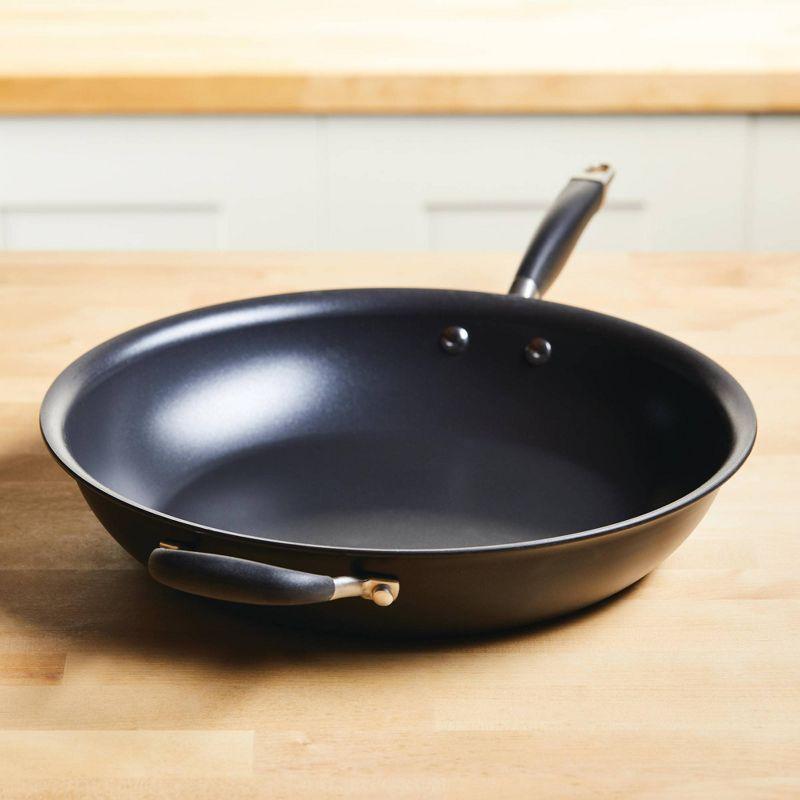 Anolon Advanced Home Hard Anodized Nonstick Frying Pan / Skillet with Helper Handle, 14.5 Inch