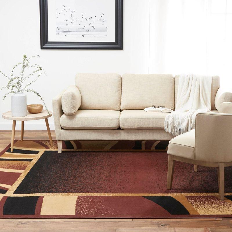 Home Dynamix Premium Rizzy Contemporary Abstract Border Area Rug