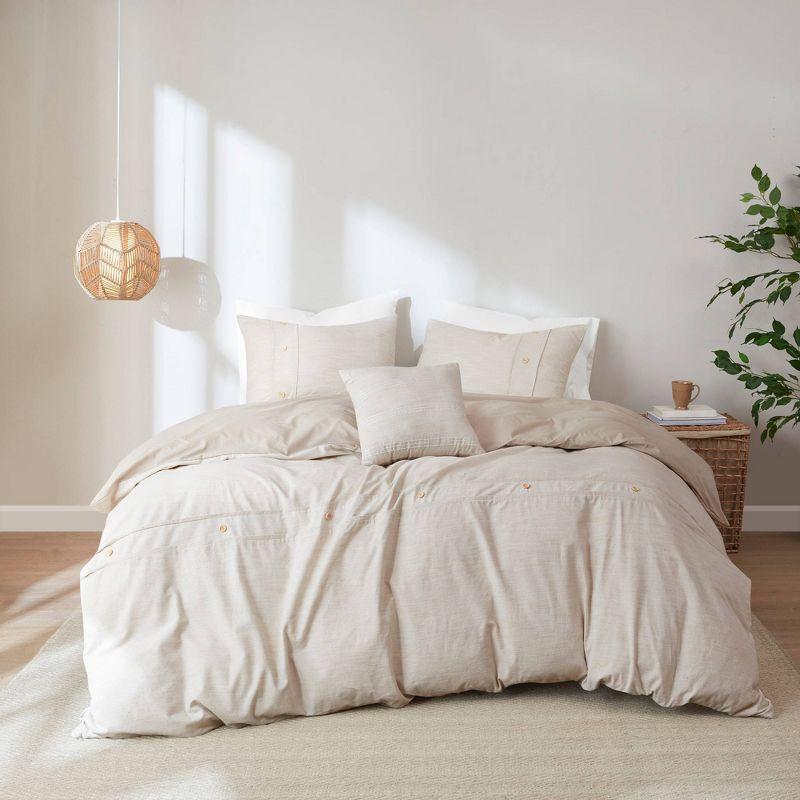 Reese Organic Cotton Oversized Comforter Cover Set - Clean Spaces