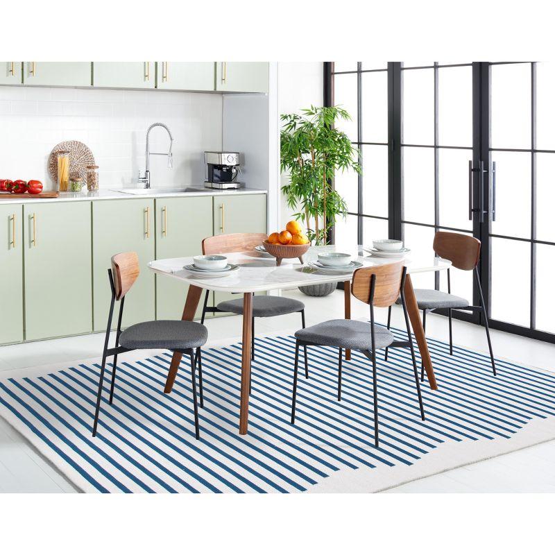 Montauk MTK313 Hand Woven Indoor Accent Rug - Ivory/Navy - 3'x5' - Safavieh