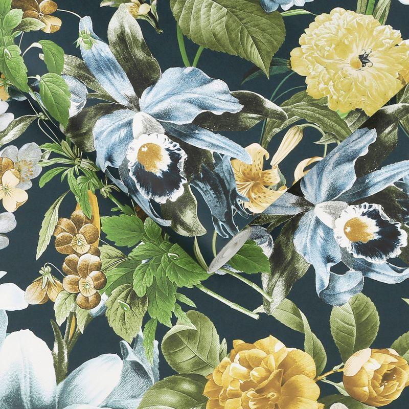 Glasshouse Flora Blue Floral Paste the Wall Wallpaper