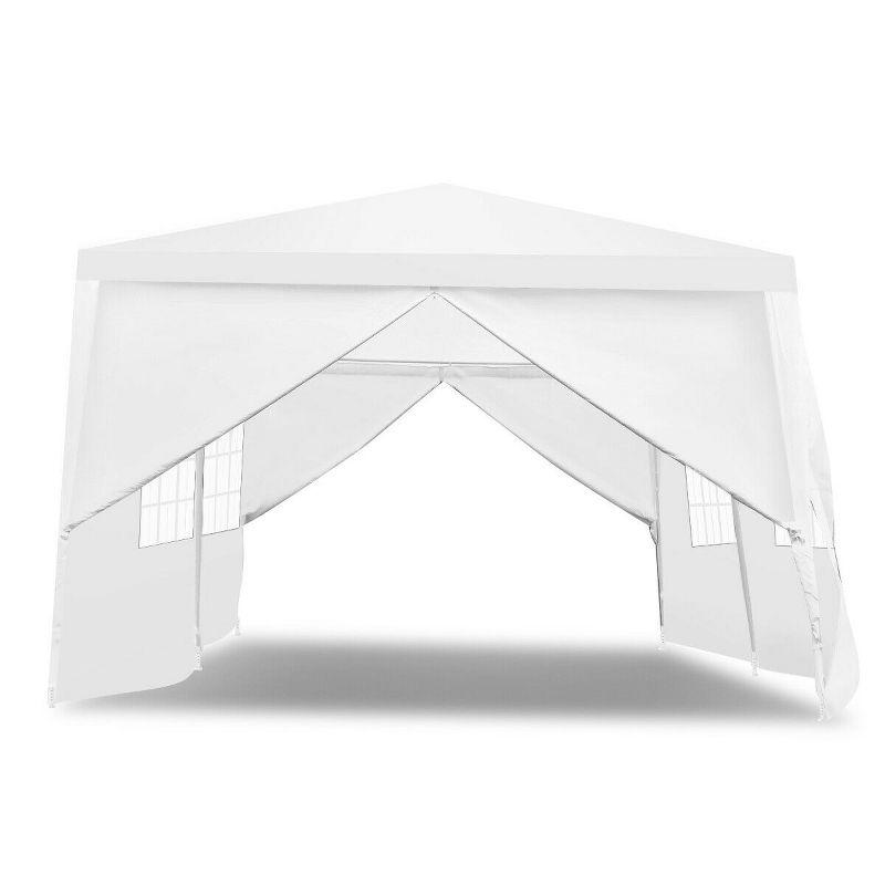 White 10'x20' Steel Frame Outdoor Party Tent