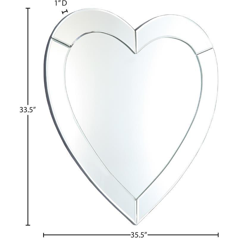 Meridian Furniture Heart Contemporary Mirror