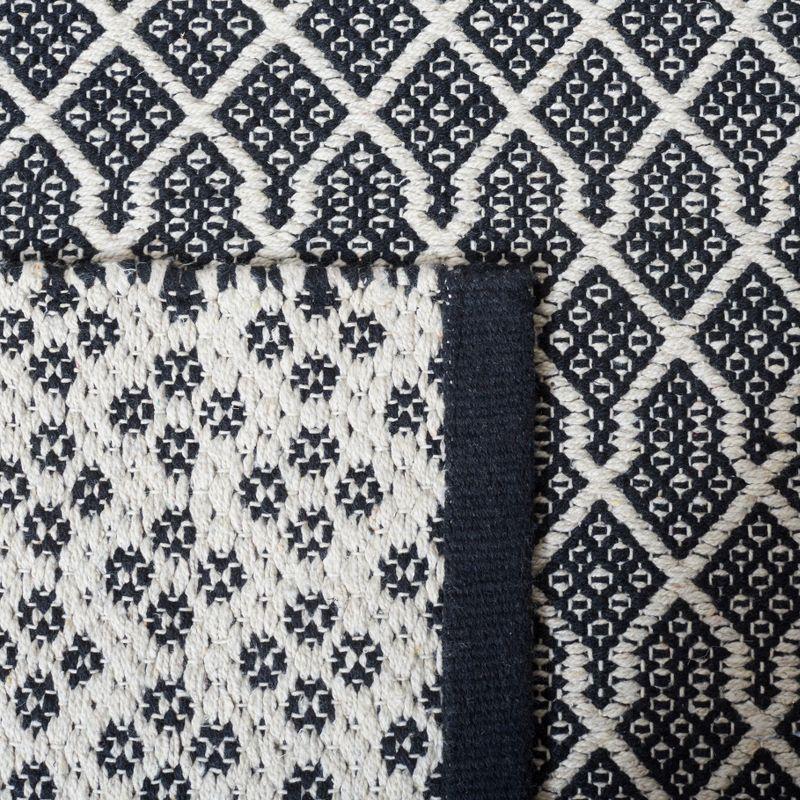 Kilim KLM703 Hand Woven Area Rug - Black/Ivory - 8'x10' - Safavieh.