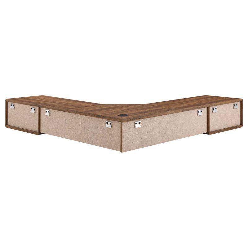 Modway Modway Transmit 55" Wall Mount Corner Wood Office Desk