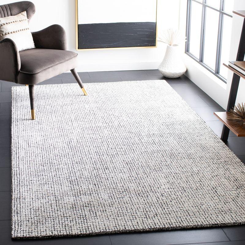 Abstract ABT470 Handmade Indoor Accent Rug - Ivory/Black - 3'x5' - Safavieh